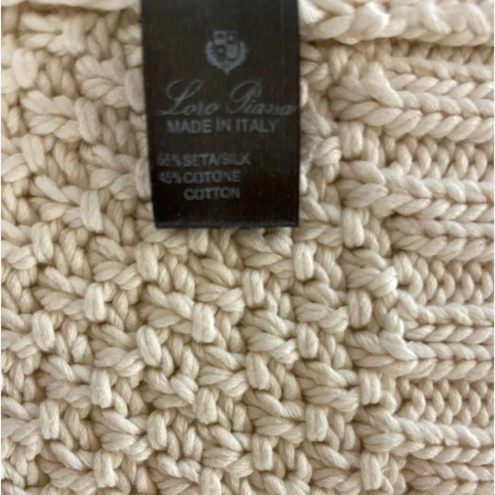 Loro Piana Vintage Knit Silk Cotton Cascading Cardigan Sweater Made in Italy - Picture 4 of 16